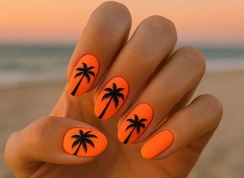 Pálmafás minta vagy beach dizájn