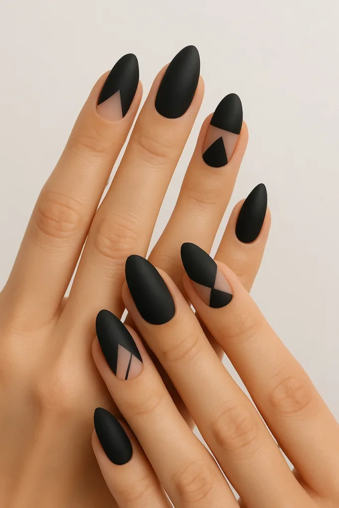 Fekete körmök, lenyűgöző trend