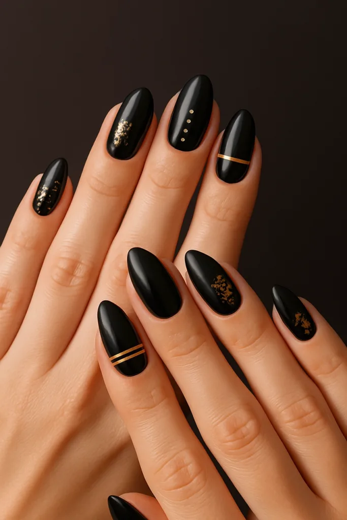 Fekete körmök, lenyűgöző trend