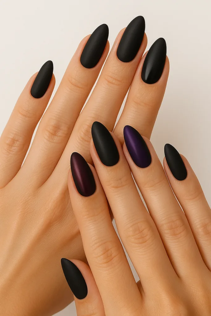 Fekete körmök, lenyűgöző trend